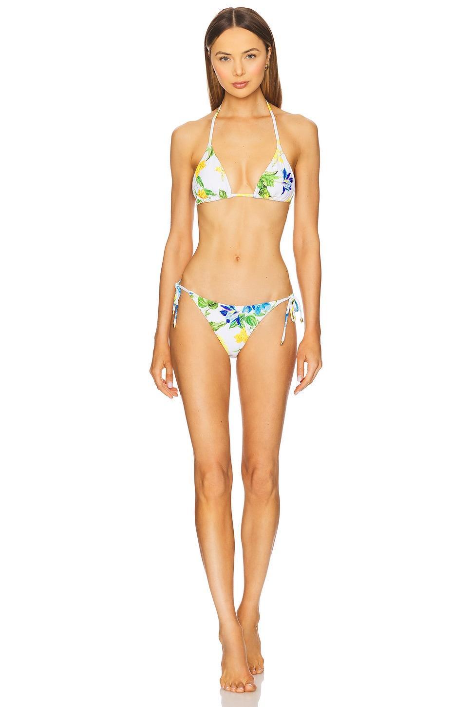 Embroidered Triangle Bikini Top PQ Product Image