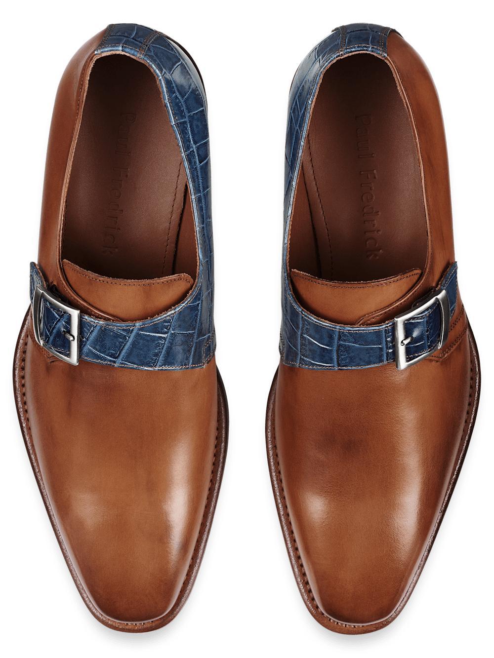 Jefferson Monk Strap - Chestnut/navy Product Image