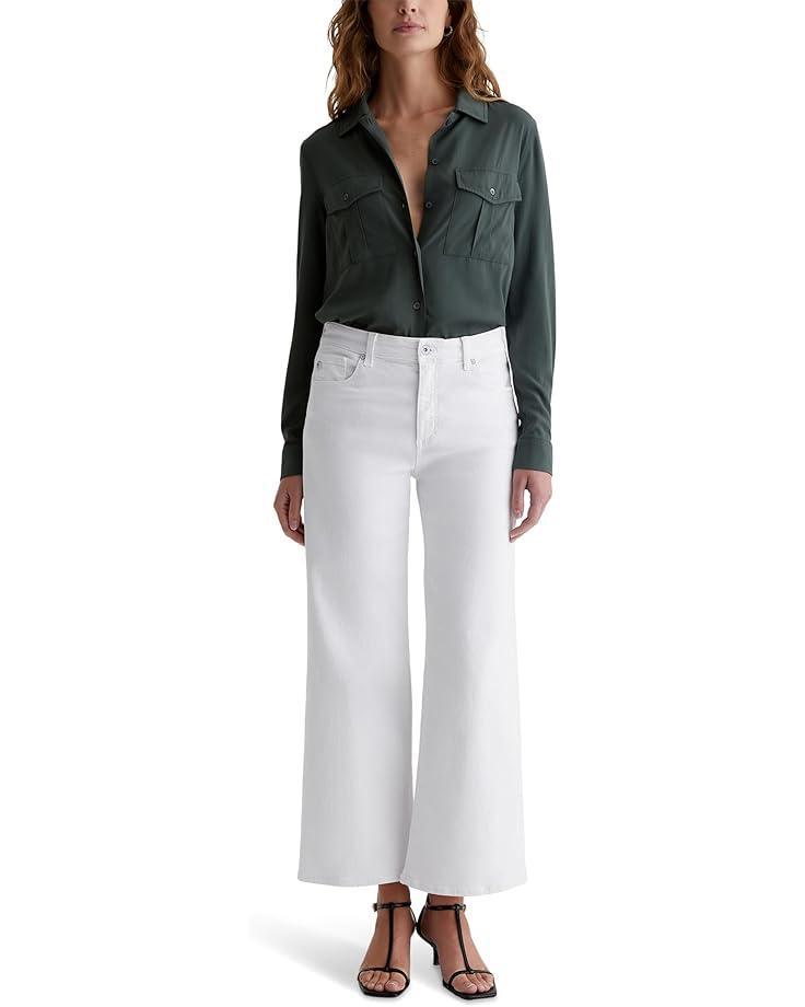 Farrah Mid-Rise Crop Boot Jeans in Gallery White Product Image