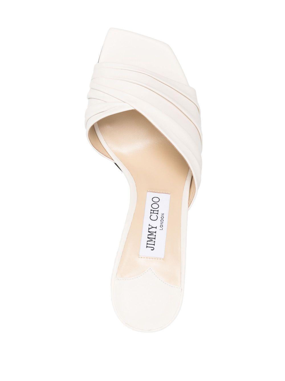 80mm heeled leather sandals Product Image