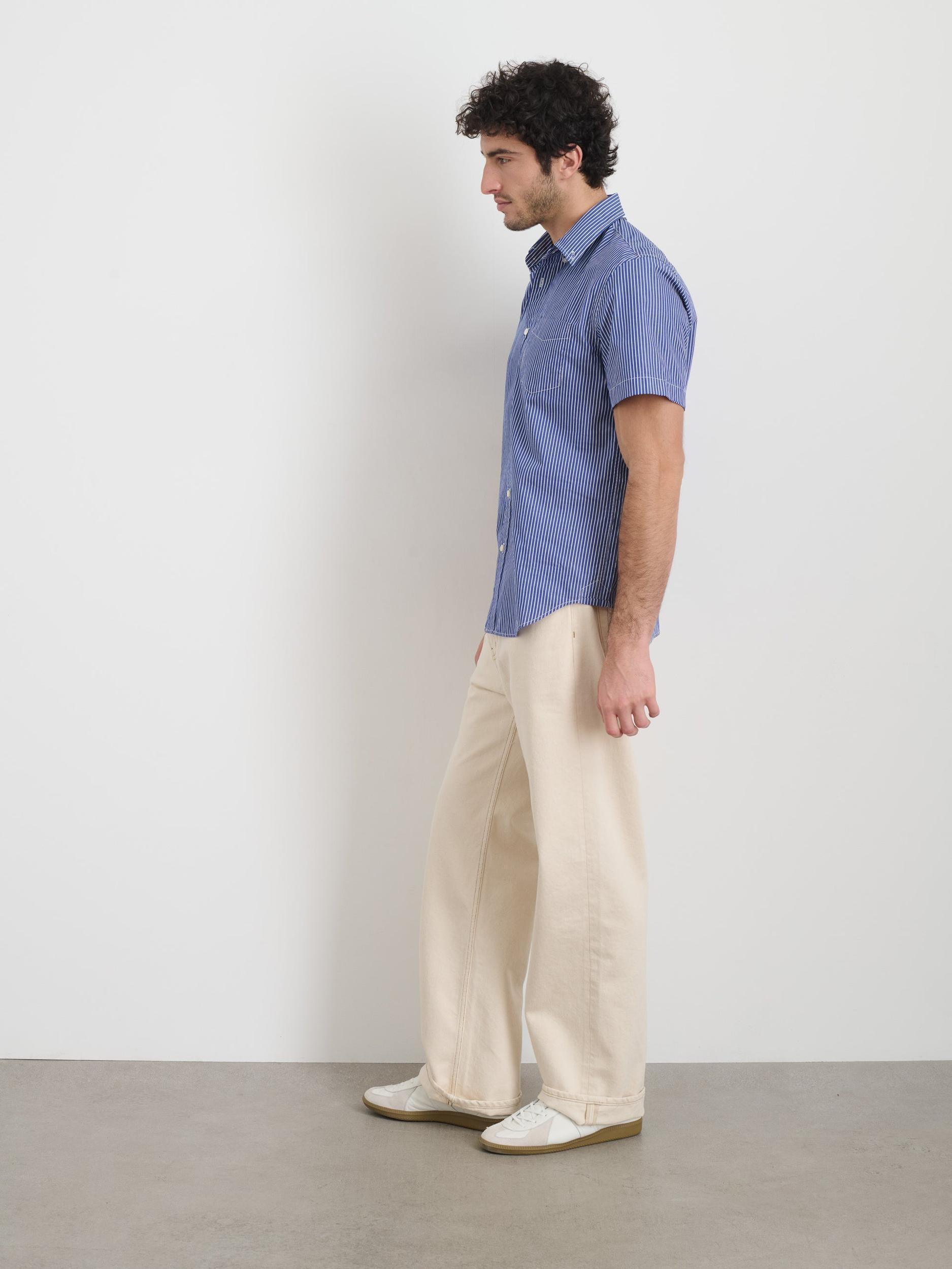 Short Sleeve Mill Shirt In Stripe Product Image