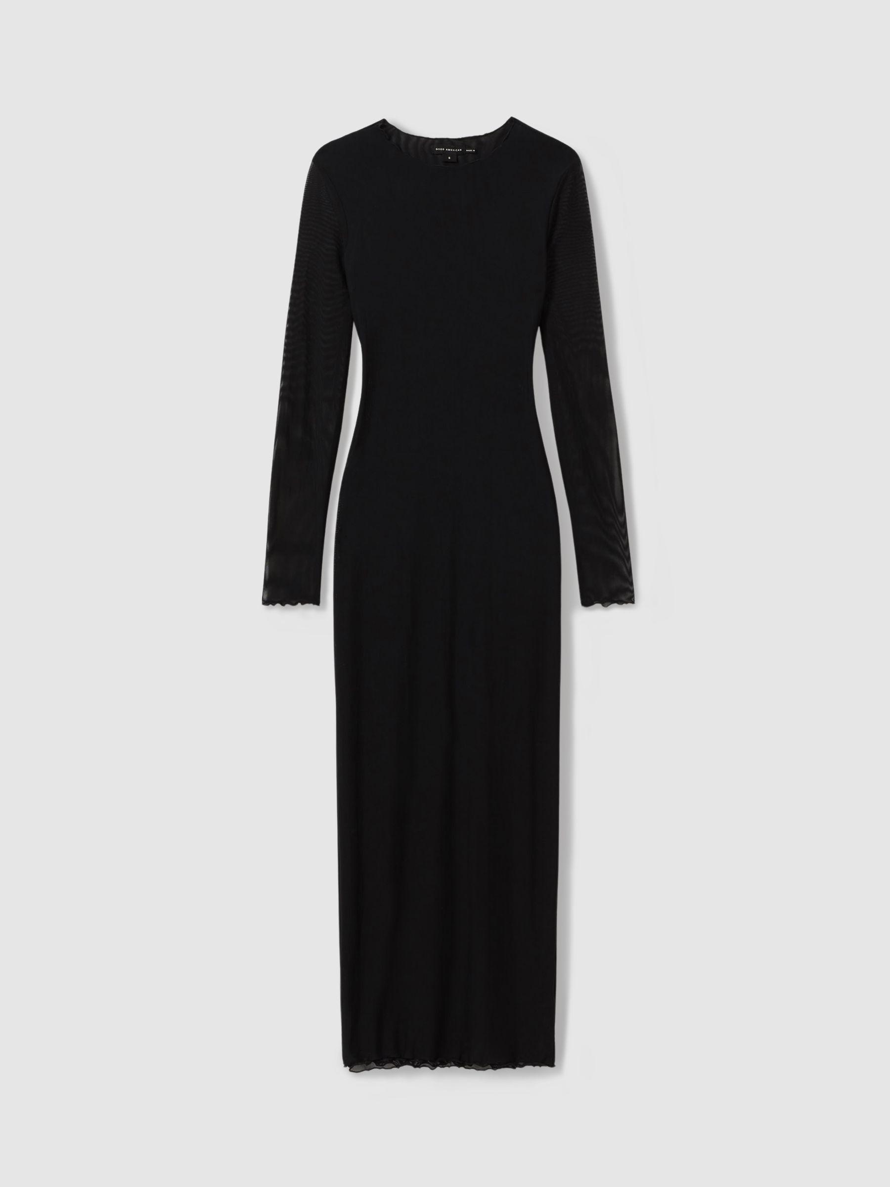 Good American Mesh Maxi Dress in Black Product Image