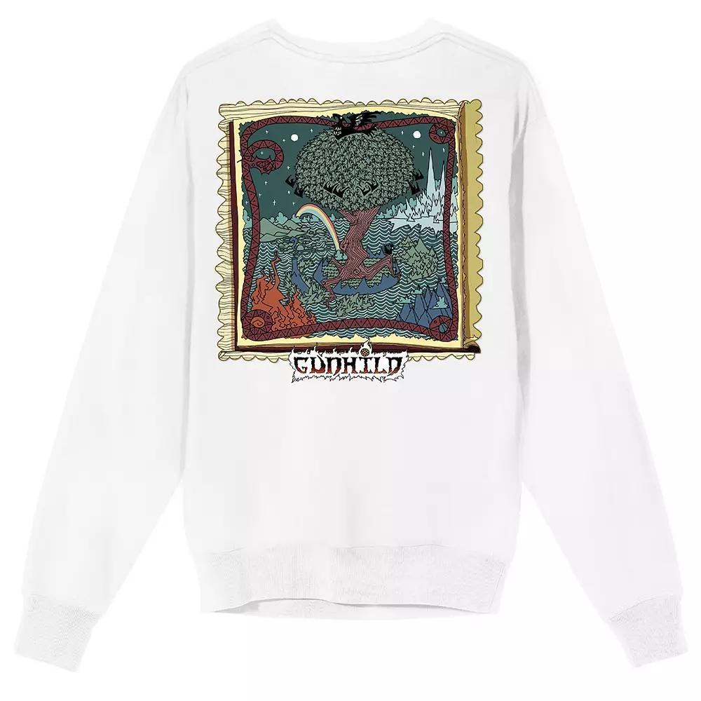 Men's Gunhild Book & Tree Graphic Graphic Sweatshirt, Size: XXL, White Product Image
