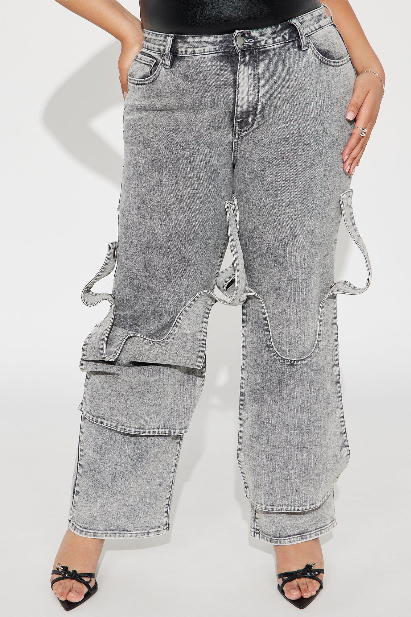 She Snapped Straight Leg Jeans - Grey Female Product Image