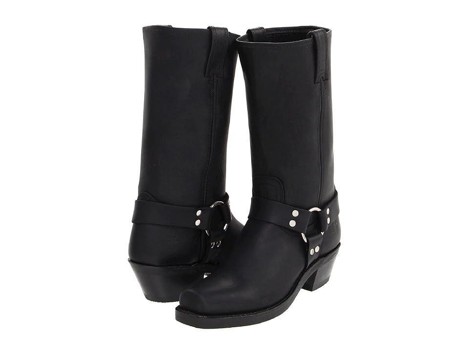 Tall Leather Harness Biker Boots Product Image