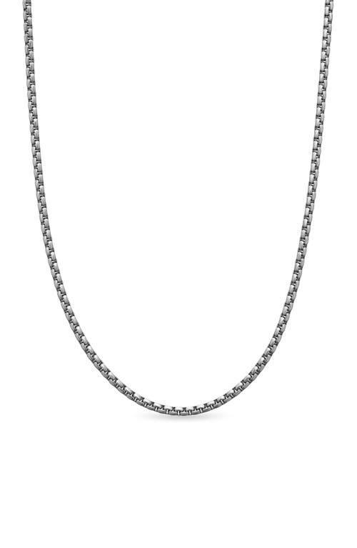 David Yurman Mens Small Box Chain Necklace 2.7mm, 20 Product Image