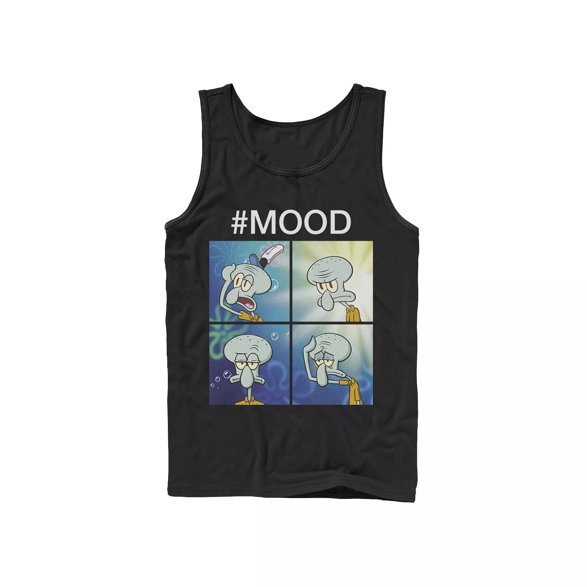 Men's Nickelodeon SpongeBob SquarePants Squidward Mood Tank Top, Size: Large, Athletic Grey Product Image