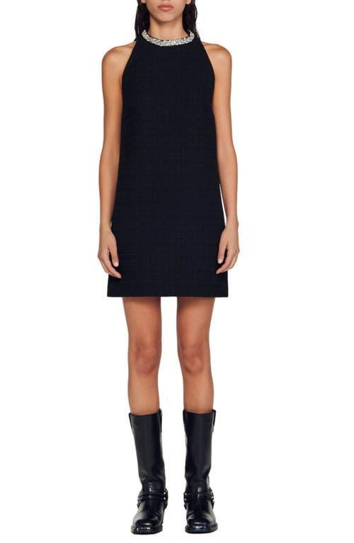 Womens Dress with Jewelry Collar Product Image