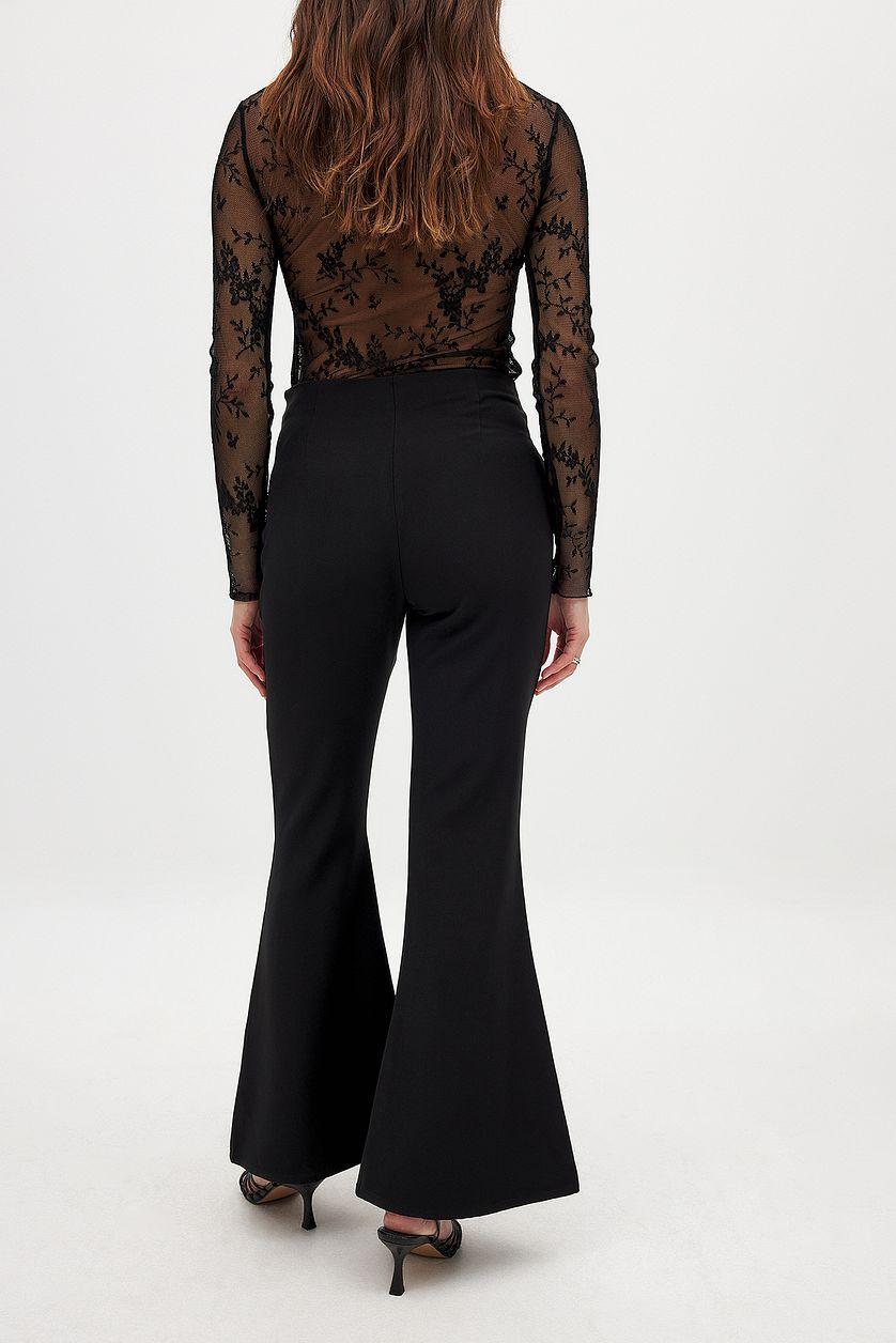 Flared Pocket Detail Pants Product Image