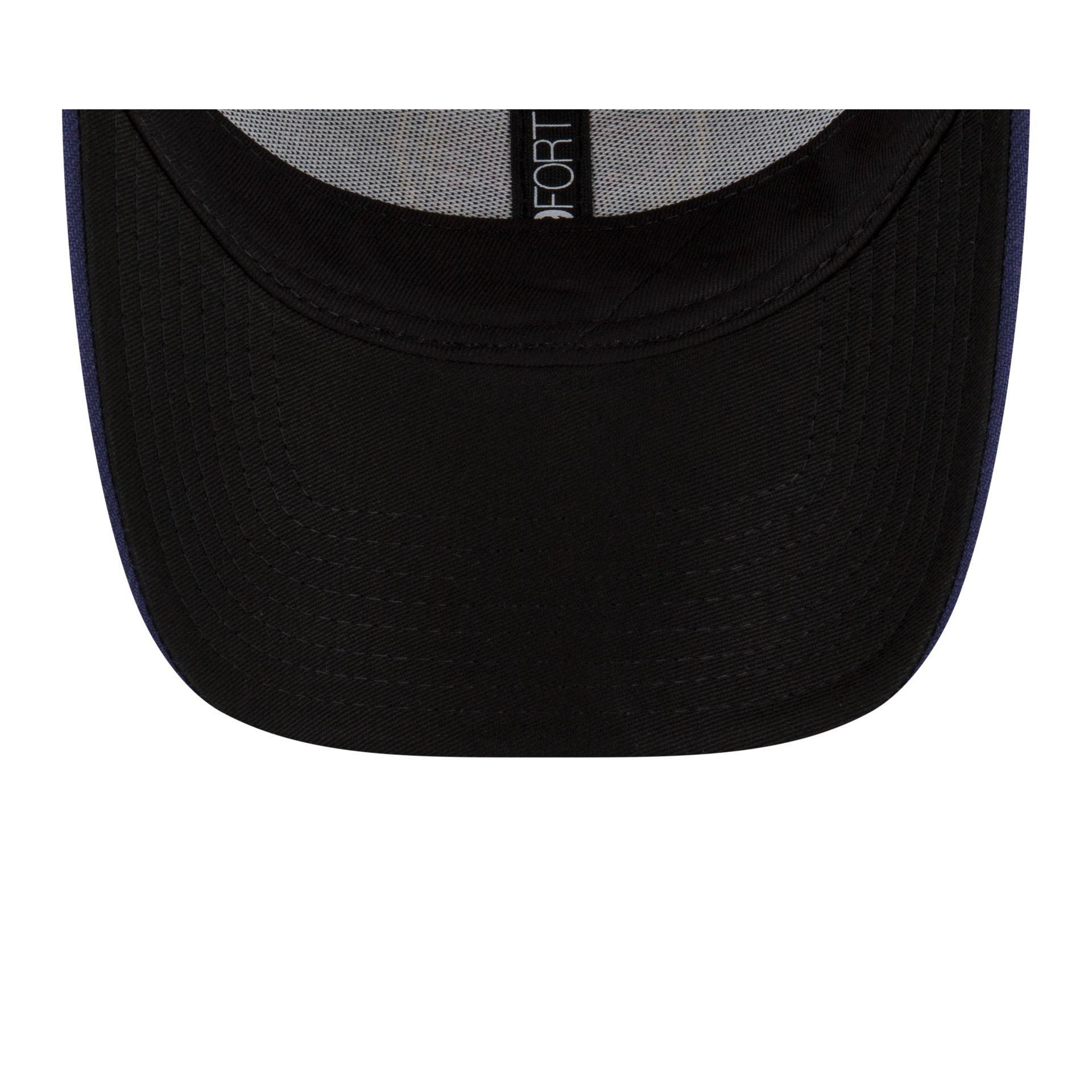 Atlanta Braves Logo Essentials Black 9FORTY A-Frame Snapback Hat Male Product Image