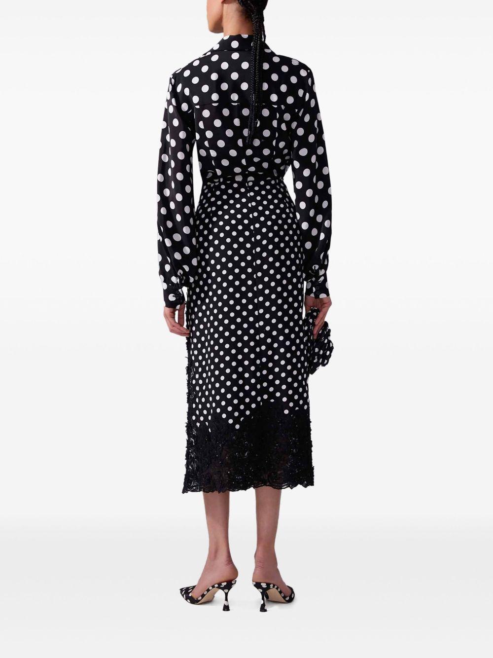 polka dot midi skirt Product Image