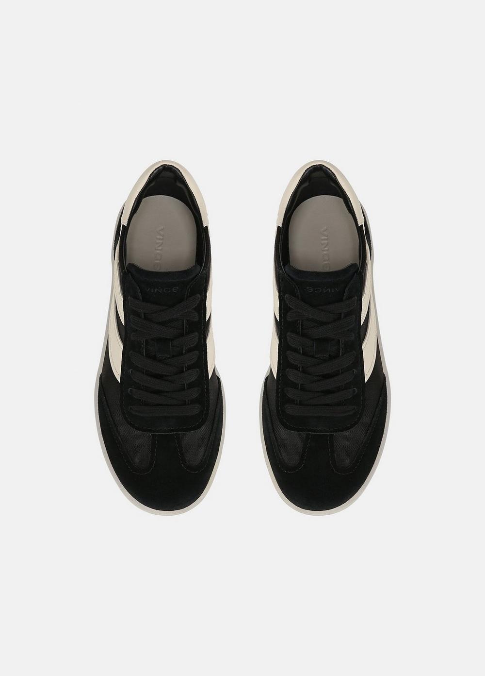 Womens Oasis Leather And Suede Sneaker, Chalk White, Size 7 Vince Product Image