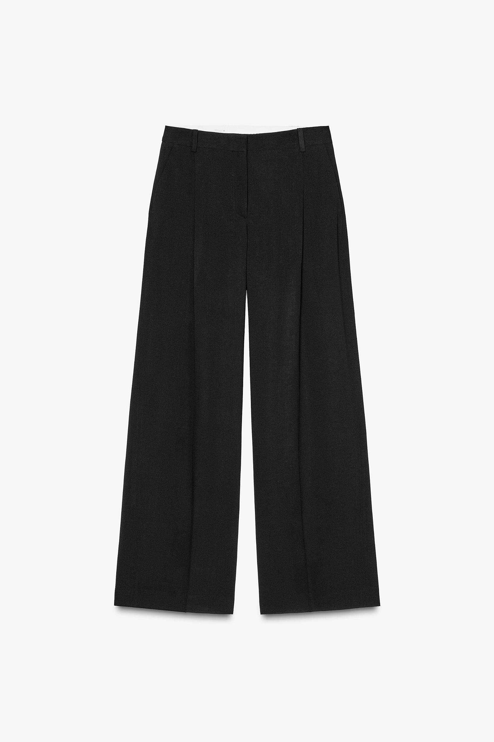 WIDE LEG PANTS WITH DARTS Product Image