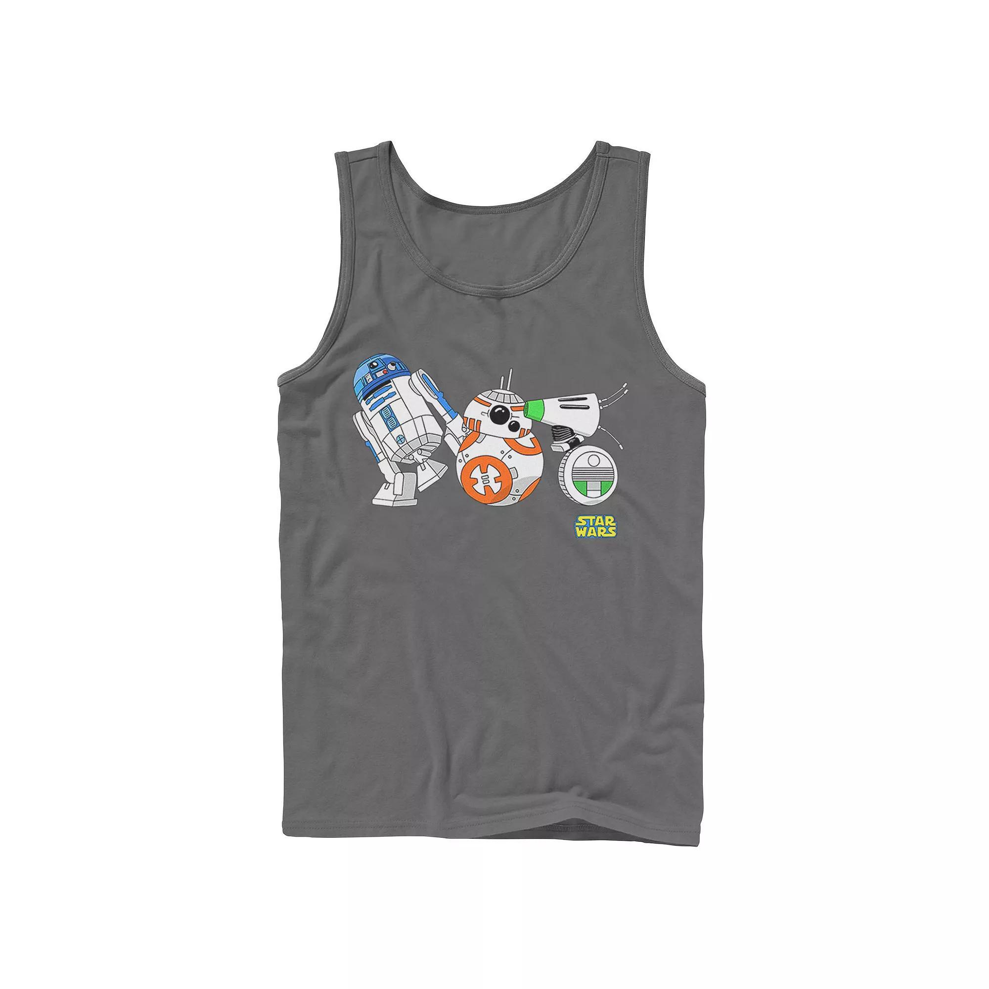 Men's Star Wars The Rise of Skywalker Droid Party Tank Top, Size: XL, Grey Product Image