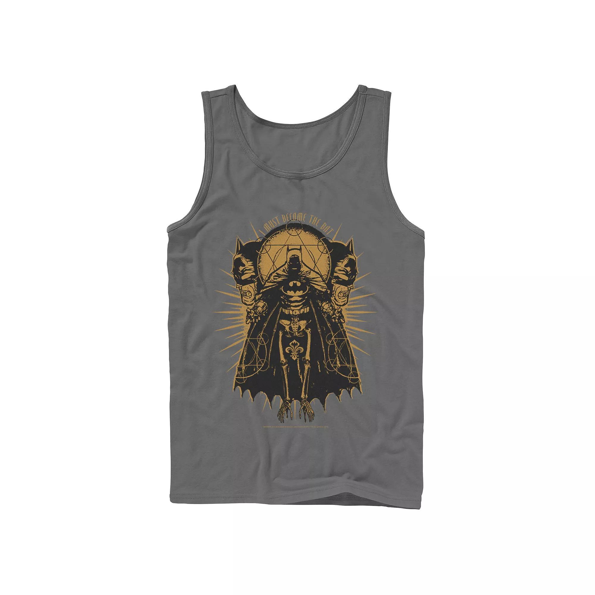 Men's DC Comics Batman Skeleton Sketch Poster Tank Top, Size: XL, Black Product Image