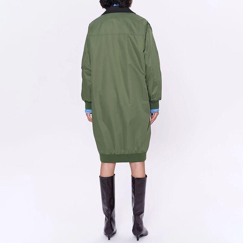 Two-Tone Double-Breasted Jacket Product Image