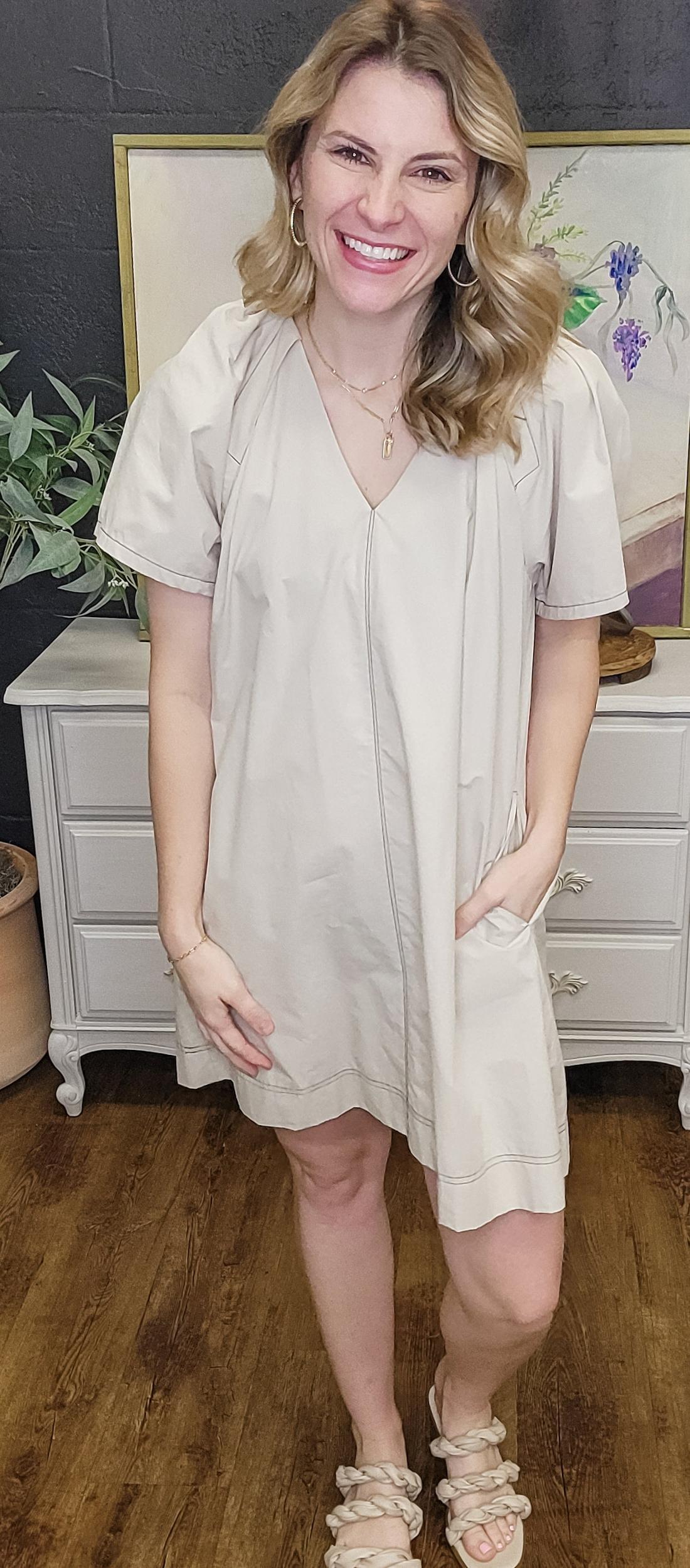 Jamie's Favorite Earl Grey Dress (Small to Large) Product Image