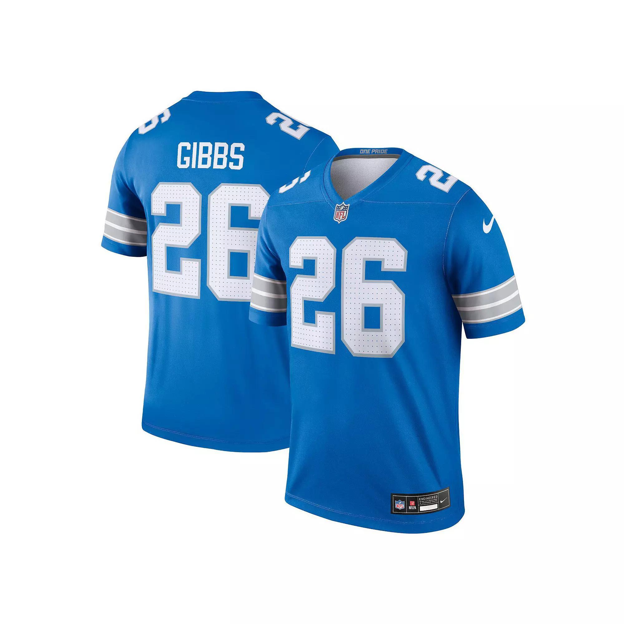 Men's Nike Jahmyr Gibbs Blue Detroit Lions Legend Jersey, Size: Large Product Image