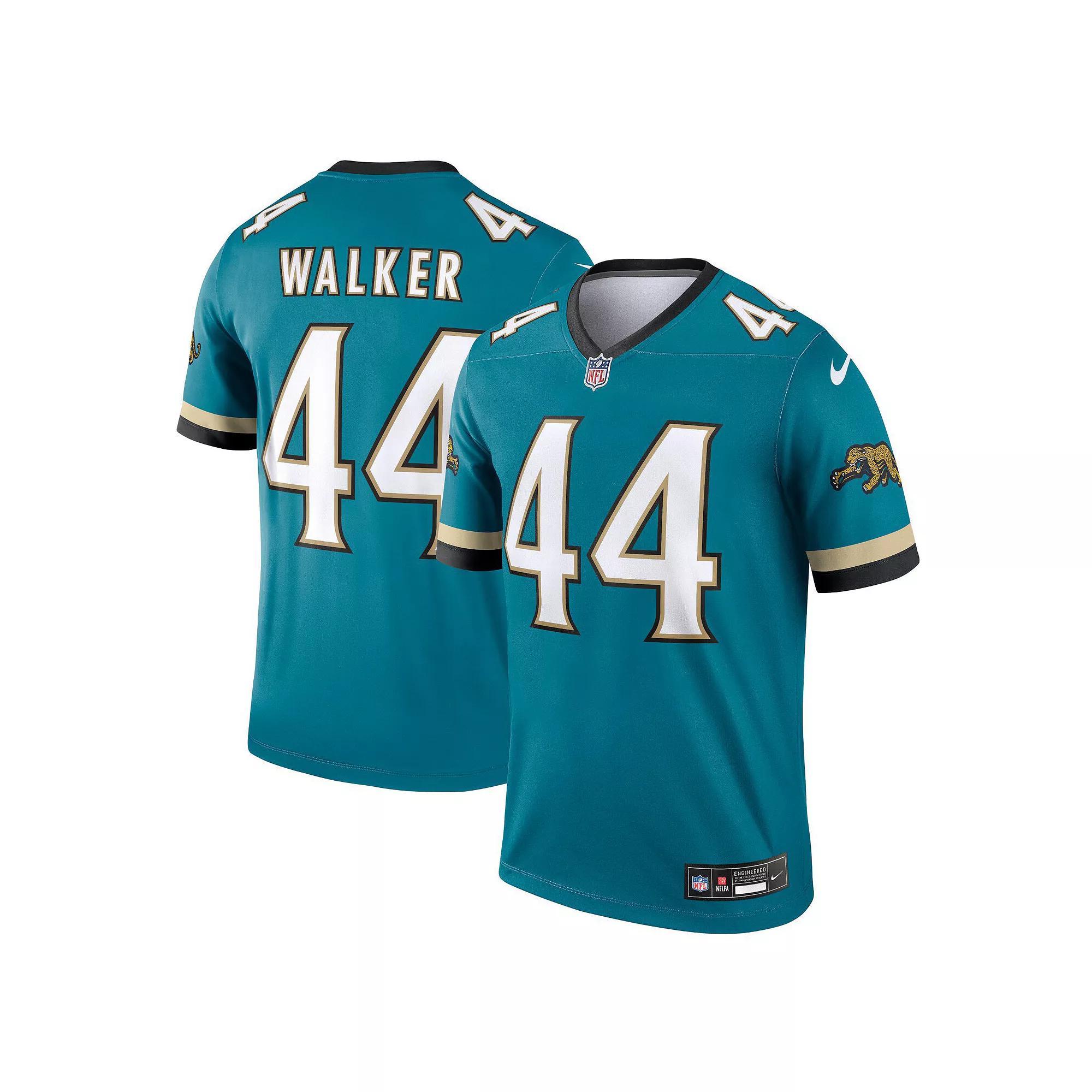 Men's Nike Travon Walker Teal Jacksonville Jaguars Alternate Legend Player Performance Top, Size: Large, Blue Product Image