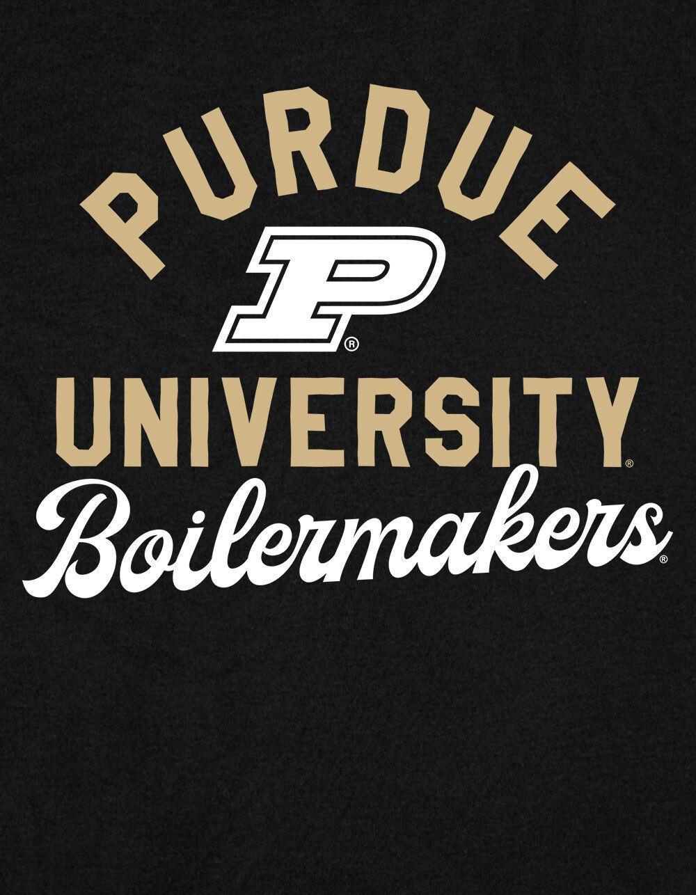 PURDUE UNIVERSITY Classic Script Womens Baby Rib Tee Product Image