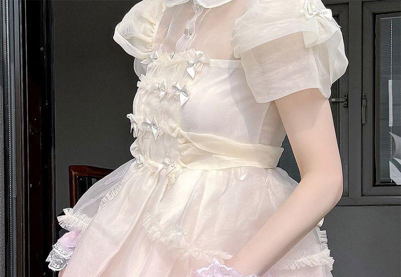 Bow Ruffle Decorative Cuffs Product Image