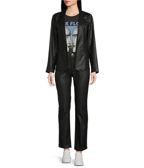 Cloth & Stone Coated Straight Leg Coordinating Ankle Pants Product Image