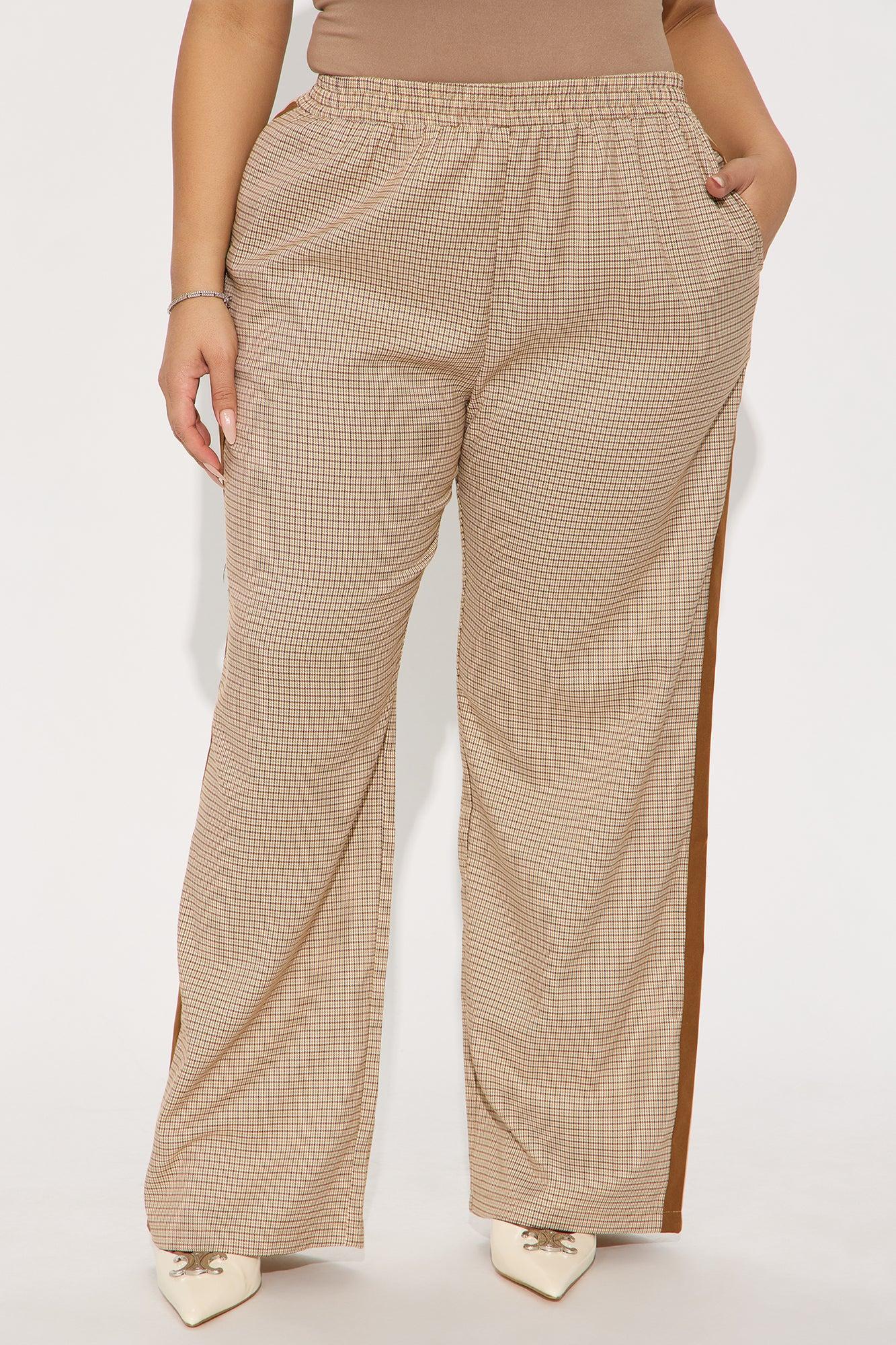 Varley Plaid Pant - Brown/combo Product Image