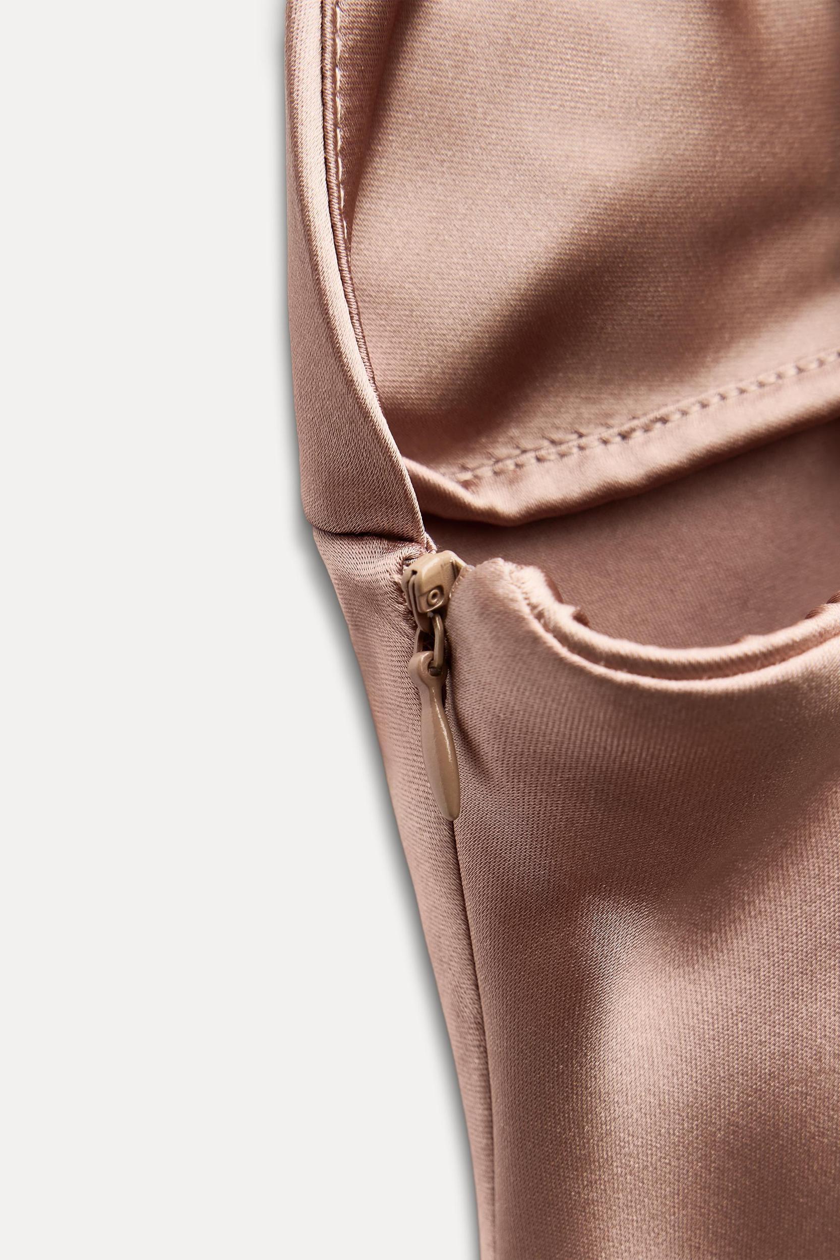 RUFFLED SATIN EFFECT TOP Product Image