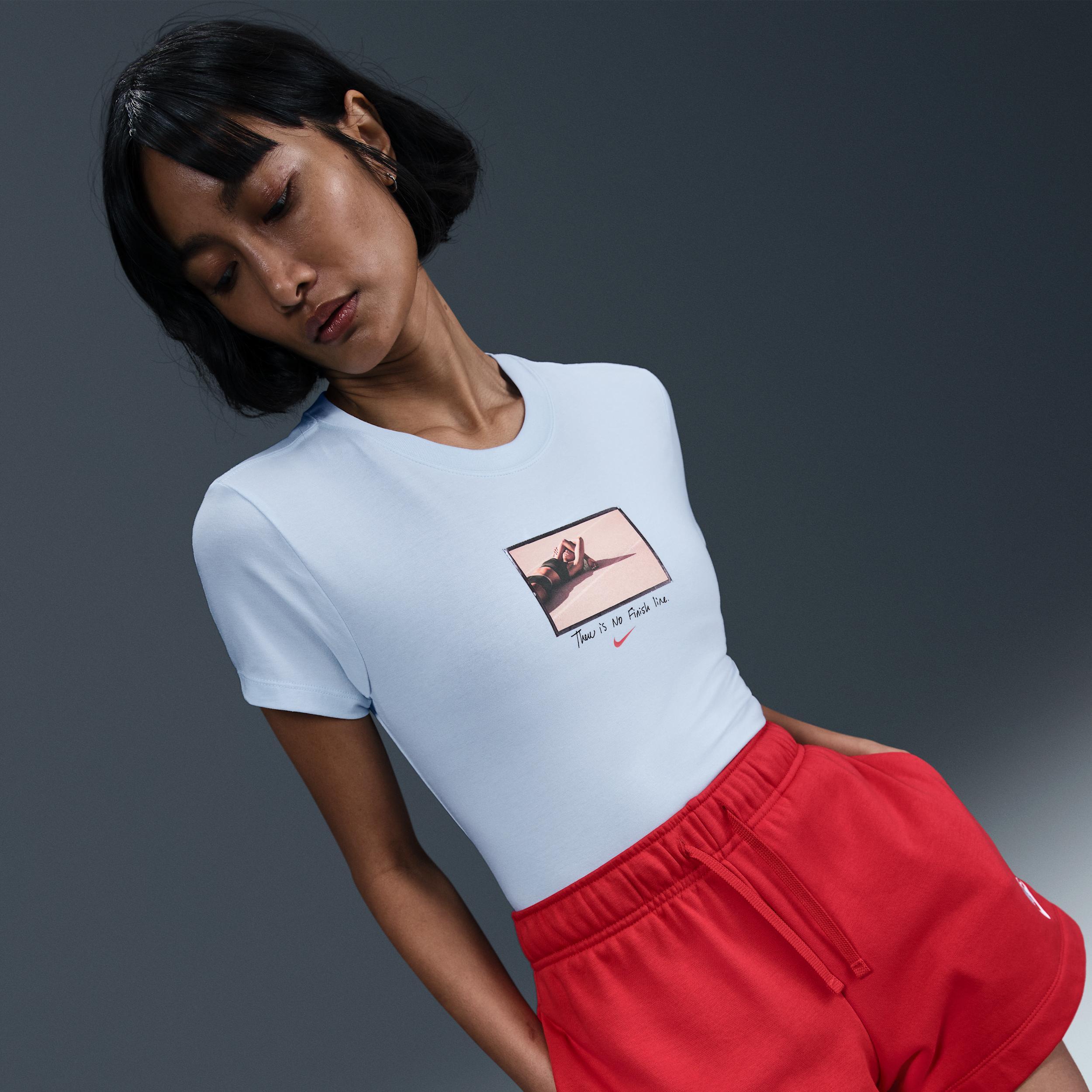 Women's Nike Sportswear Chill Knit Slim Cropped T-Shirt Product Image