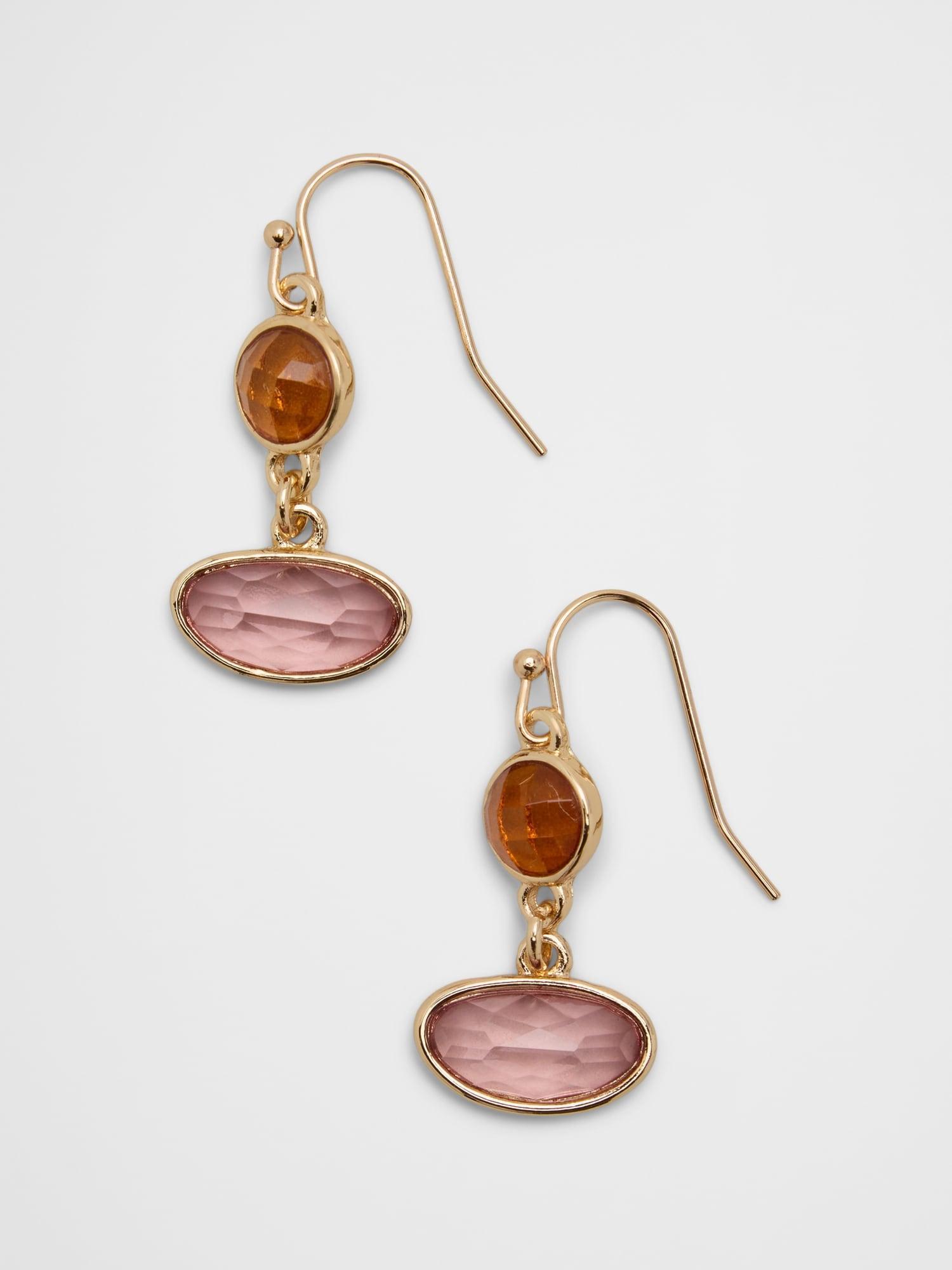 Glass Drop Earrings Product Image