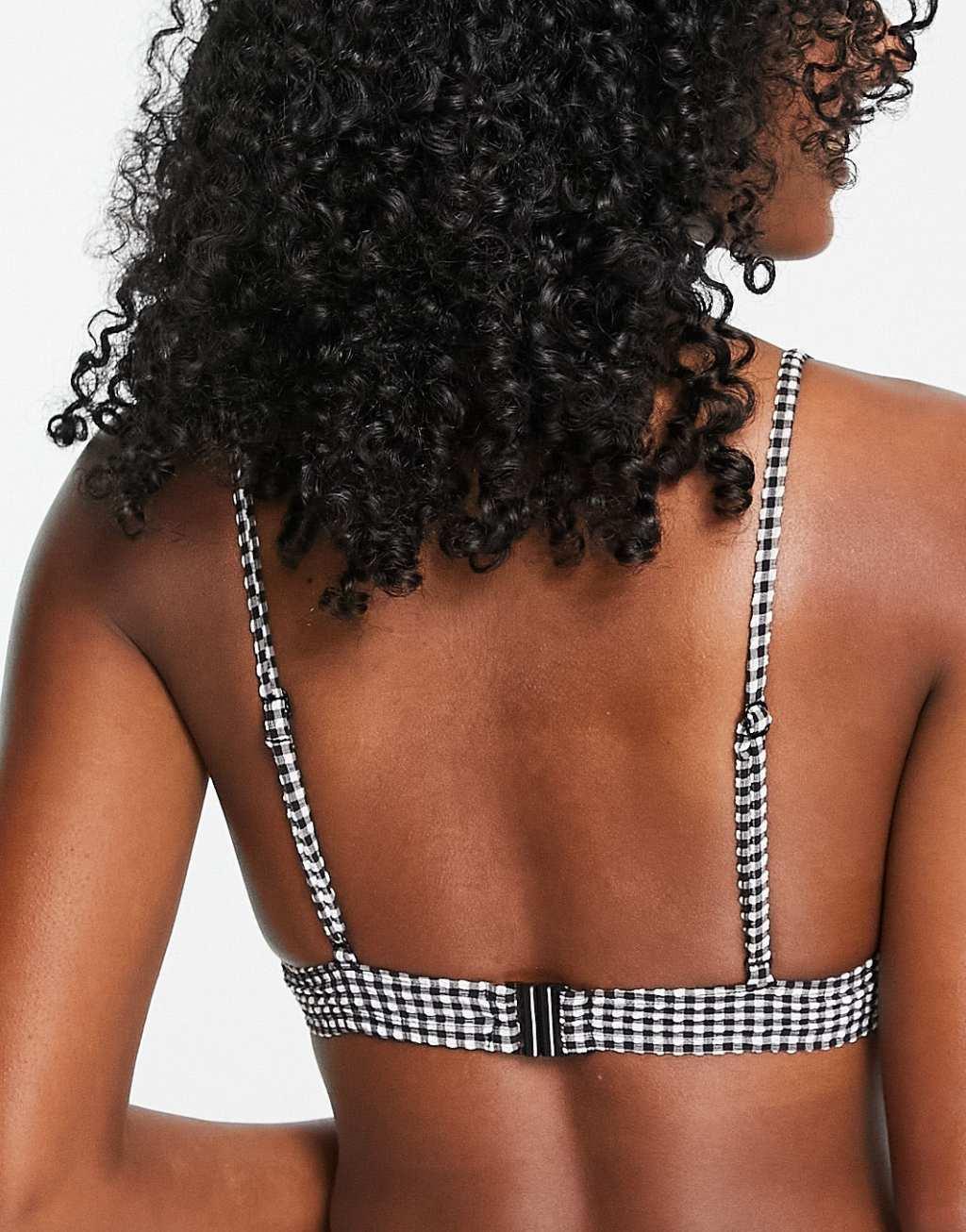 Monki polyester heart ring bikini top Product Image