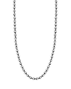 Milanesi And Co Mens Sterling Silver Oxidized Ball Chain Necklace, 22 Product Image