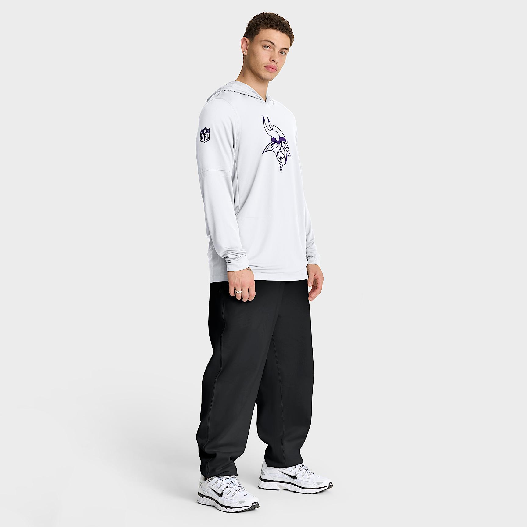 Minnesota Vikings Option Read Men's Nike Dri-FIT NFL Long-Sleeve Hooded Top Product Image