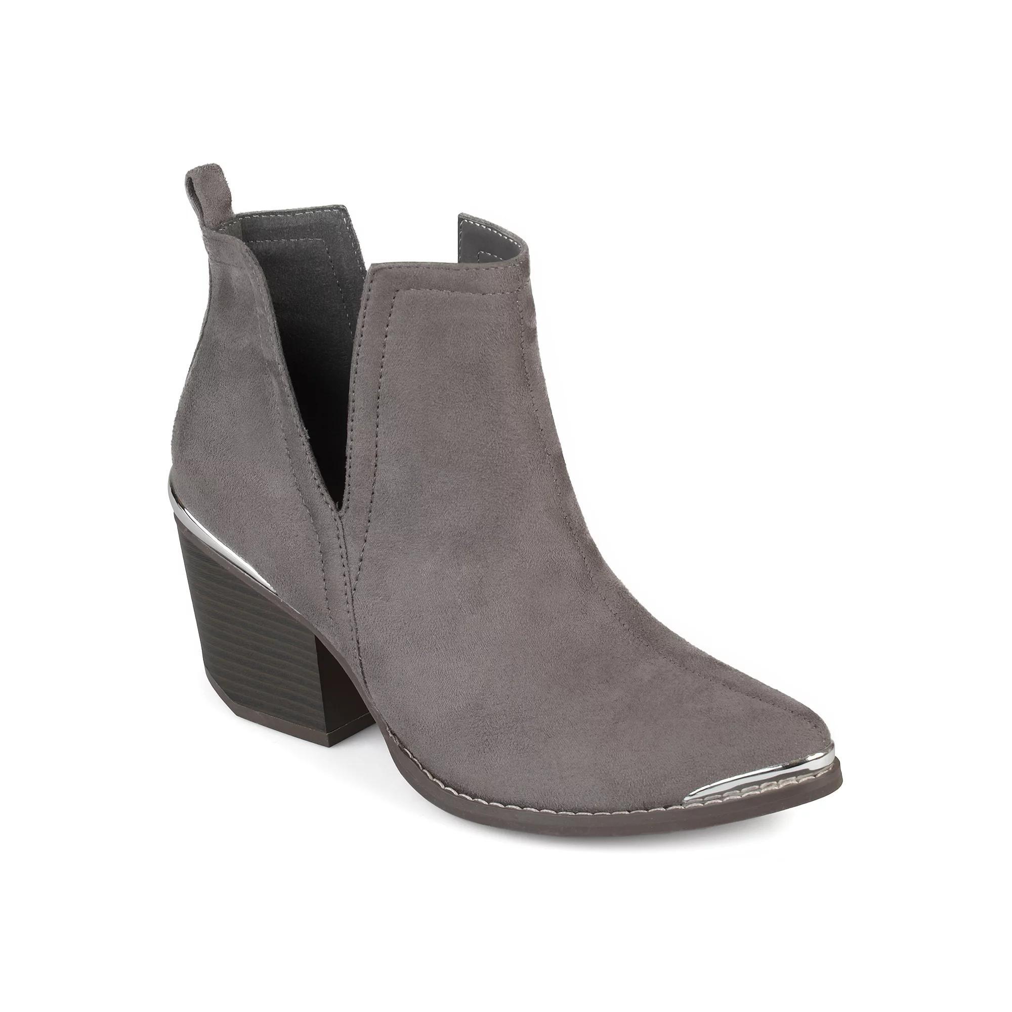 Journee Issla Women's Ankle Boots, Size: 7 Wide, Gray Product Image