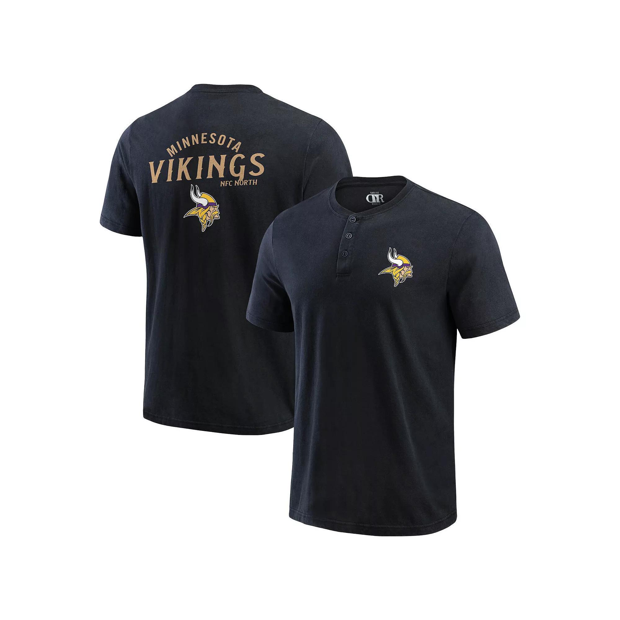 Men's Darius Rucker Collection by Fanatics Black Jacksonville Jaguars Washed Henley T-Shirt, Size: Small Product Image