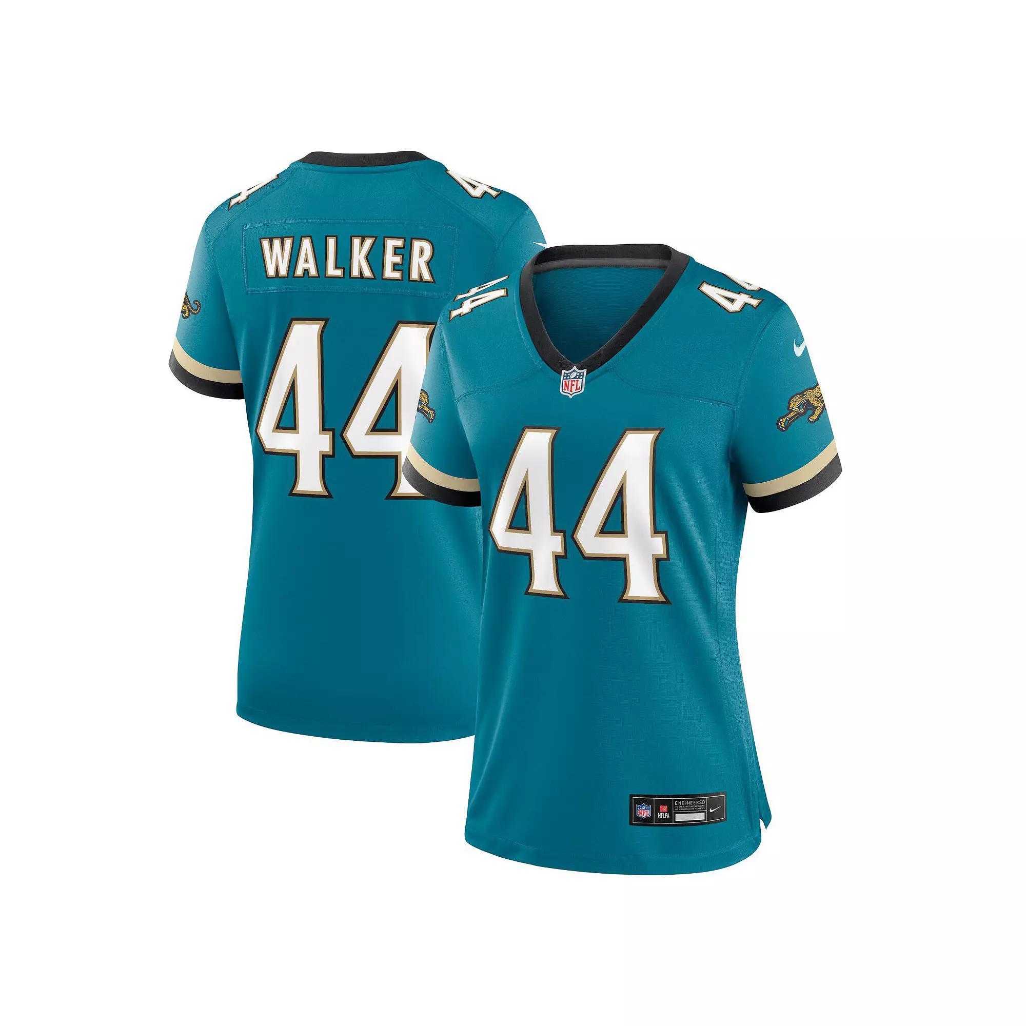 Women's Nike Travon Walker Teal Jacksonville Jaguars Prowler Throwback Game Jersey, Size: XL, Blue Product Image