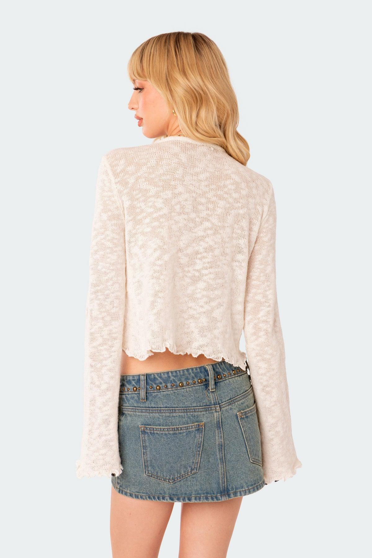 Luka Tie Front Knit Top Product Image