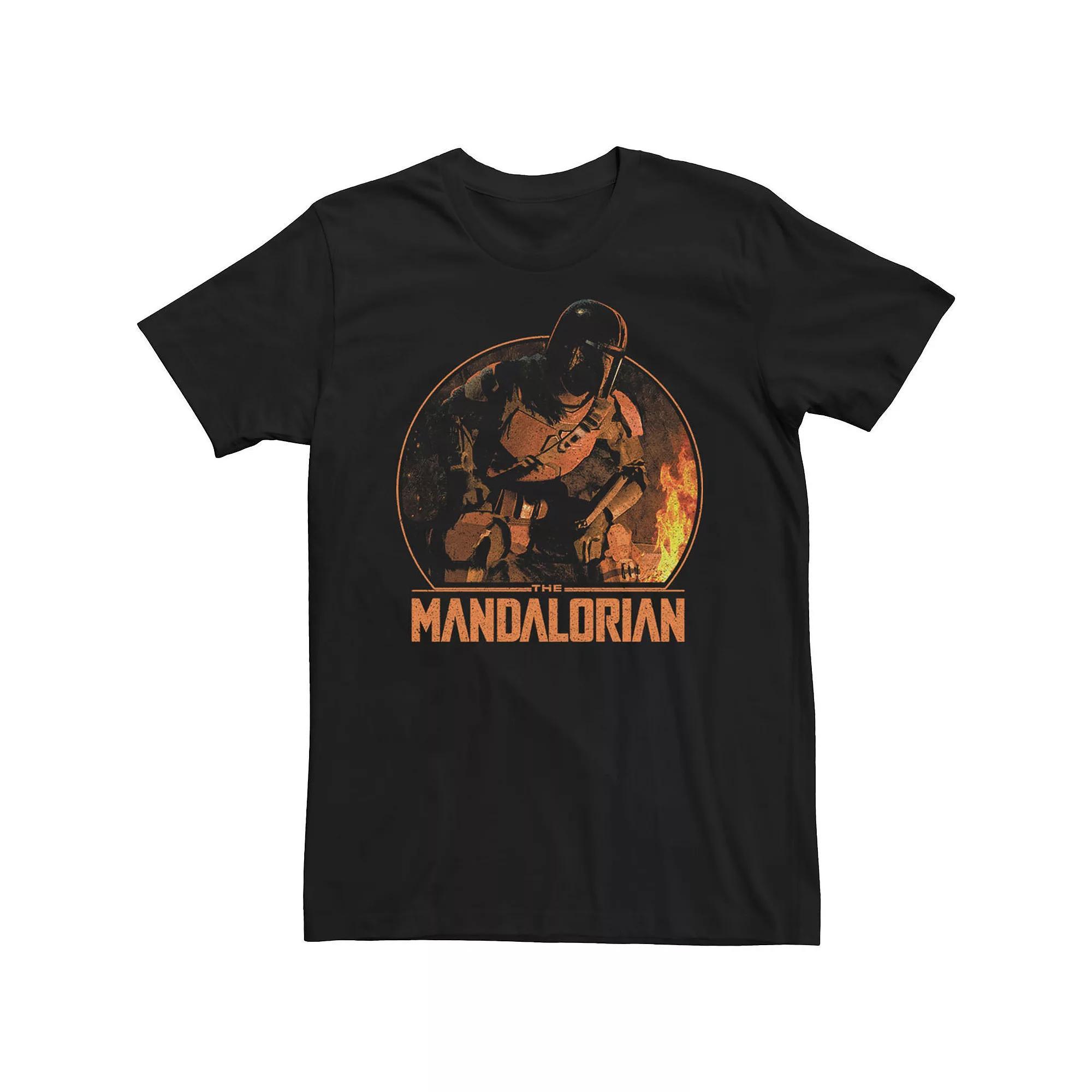 Men's Star Wars Mando Camping Tee, Size: Large, Black Product Image