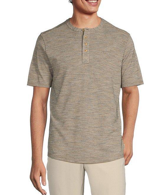 Rowm Tourister Short Sleeve Spacedye Henley Shirt Product Image