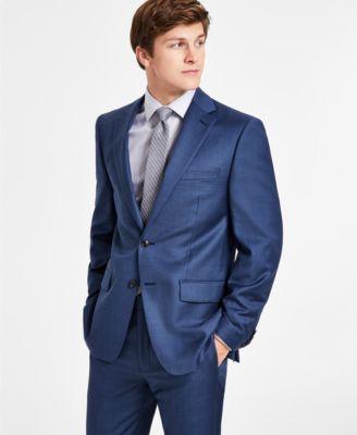 Calvin Klein Men's Slim Fit Suit Jacket - Blue - 42 long Product Image