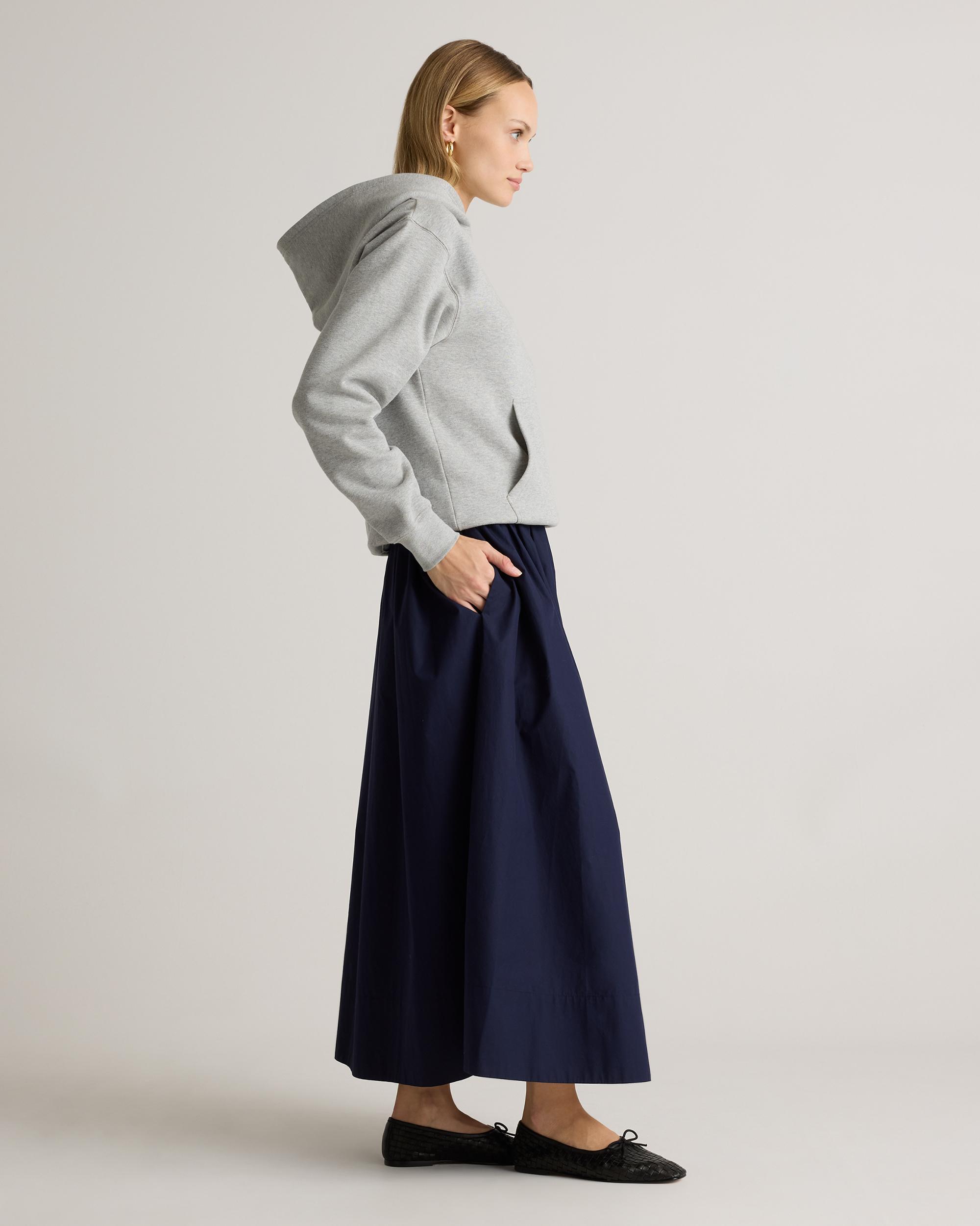 Quince | Women's Poplin A-line Maxi Skirt Size XL, Organic Cotton Product Image