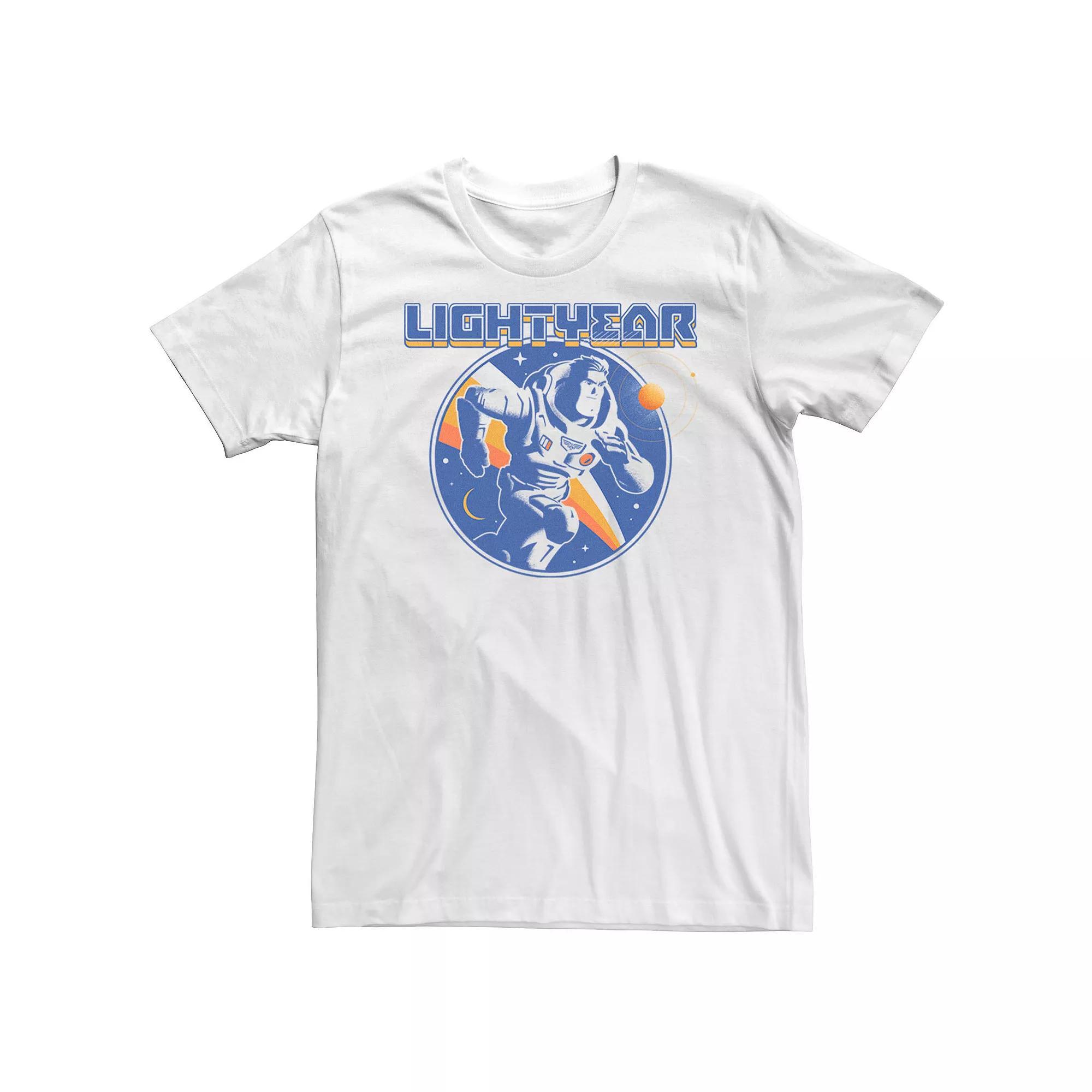 Big & Tall Disney / Pixar Lightyear Round Alt Lightyear Sketch Tee, Men's, Size: 4XL, White Product Image