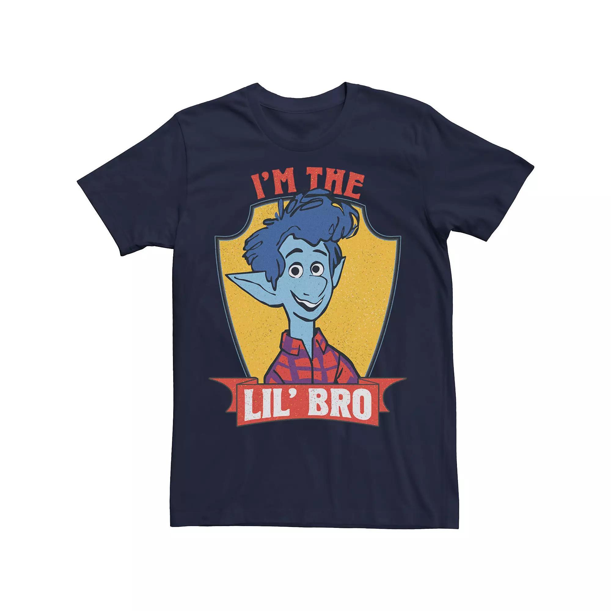 Disney / Pixar's Onward Ian Men's I'm The Lil' Bro Tee, Size: Medium, Blue Product Image