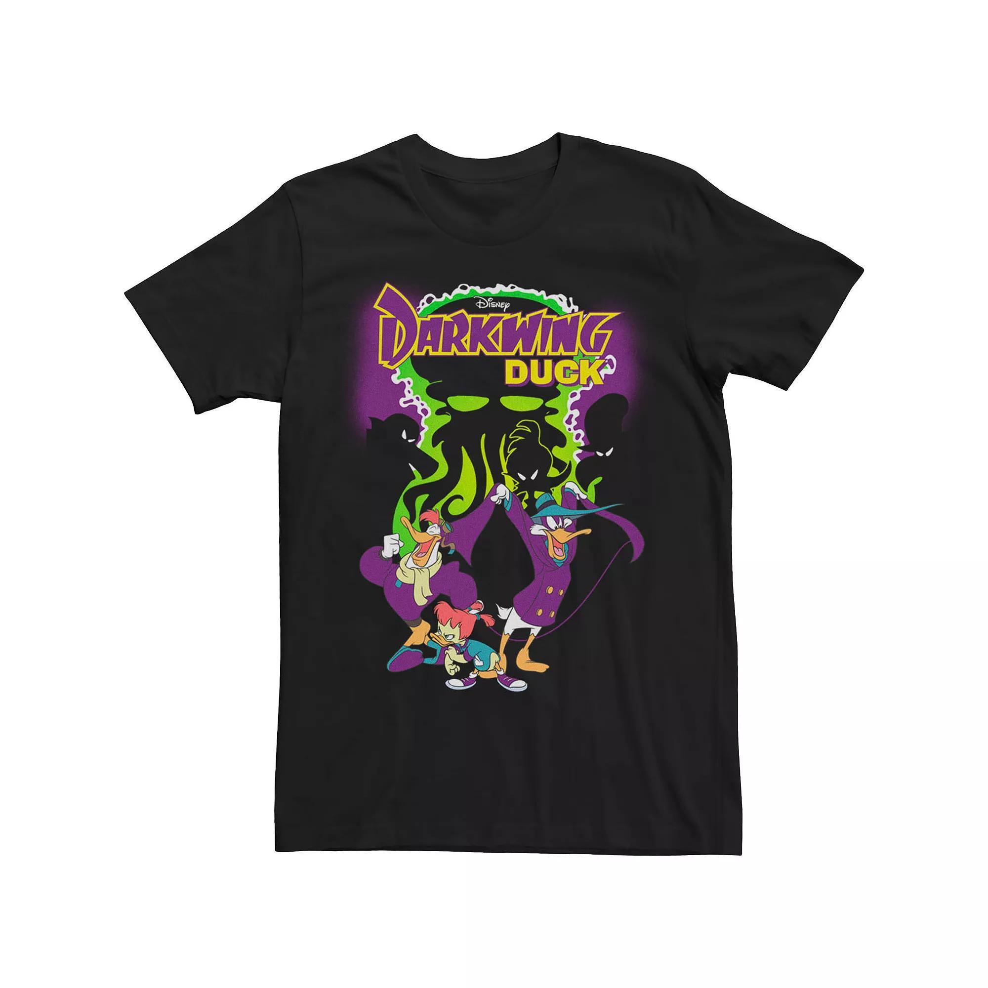 Mens Darkwing Duck Dangerous Poster Tee, Men's, Size: Large, Black Product Image
