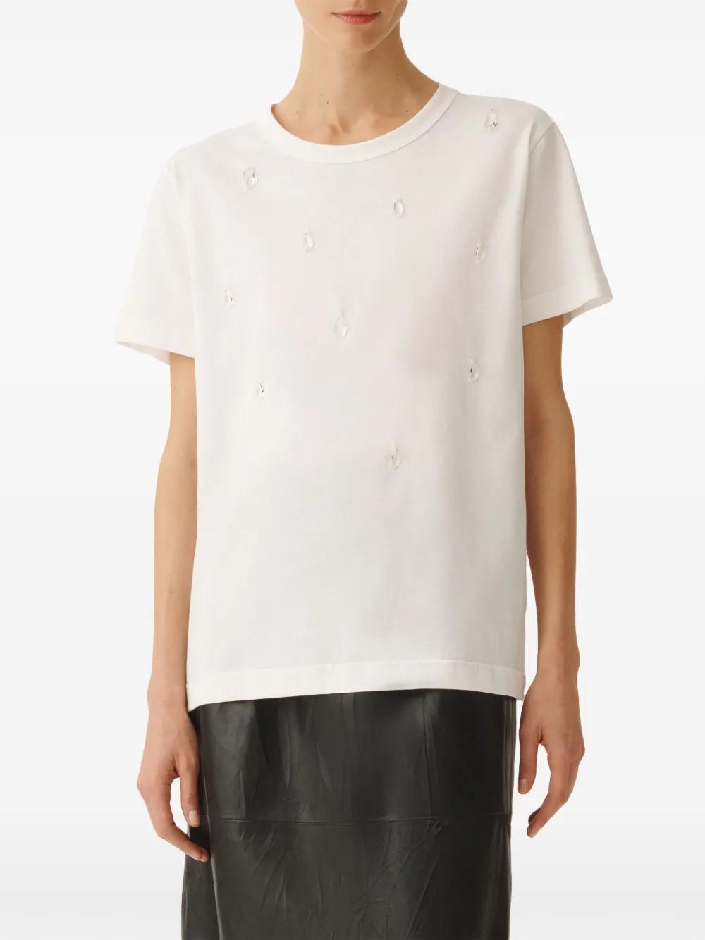 FABIANA FILIPPI Jersey T-shirt In White Product Image
