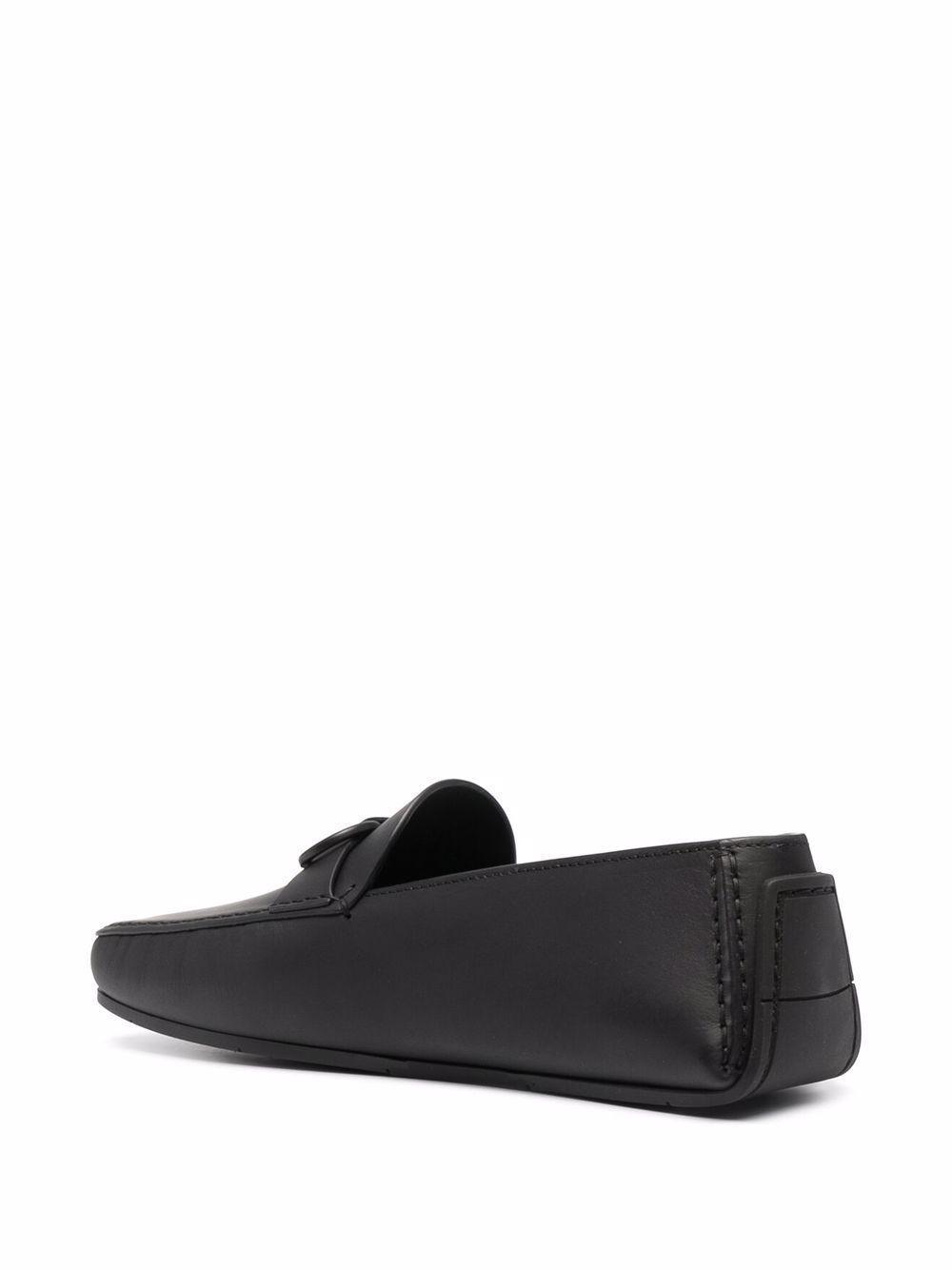 Gancini leather loafers Product Image