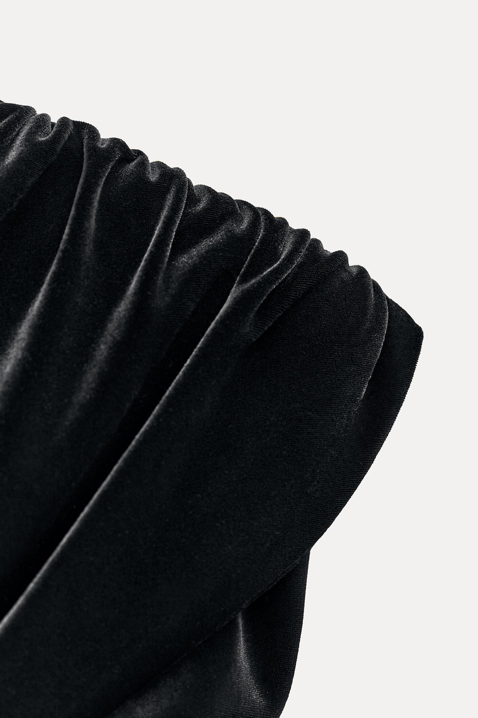 CUT OUT VELVET MINI DRESS Product Image