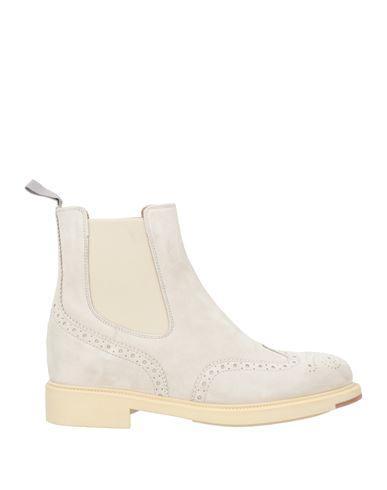 SANTONI Woman Ankle Boots Off White Size 8 Leather Product Image