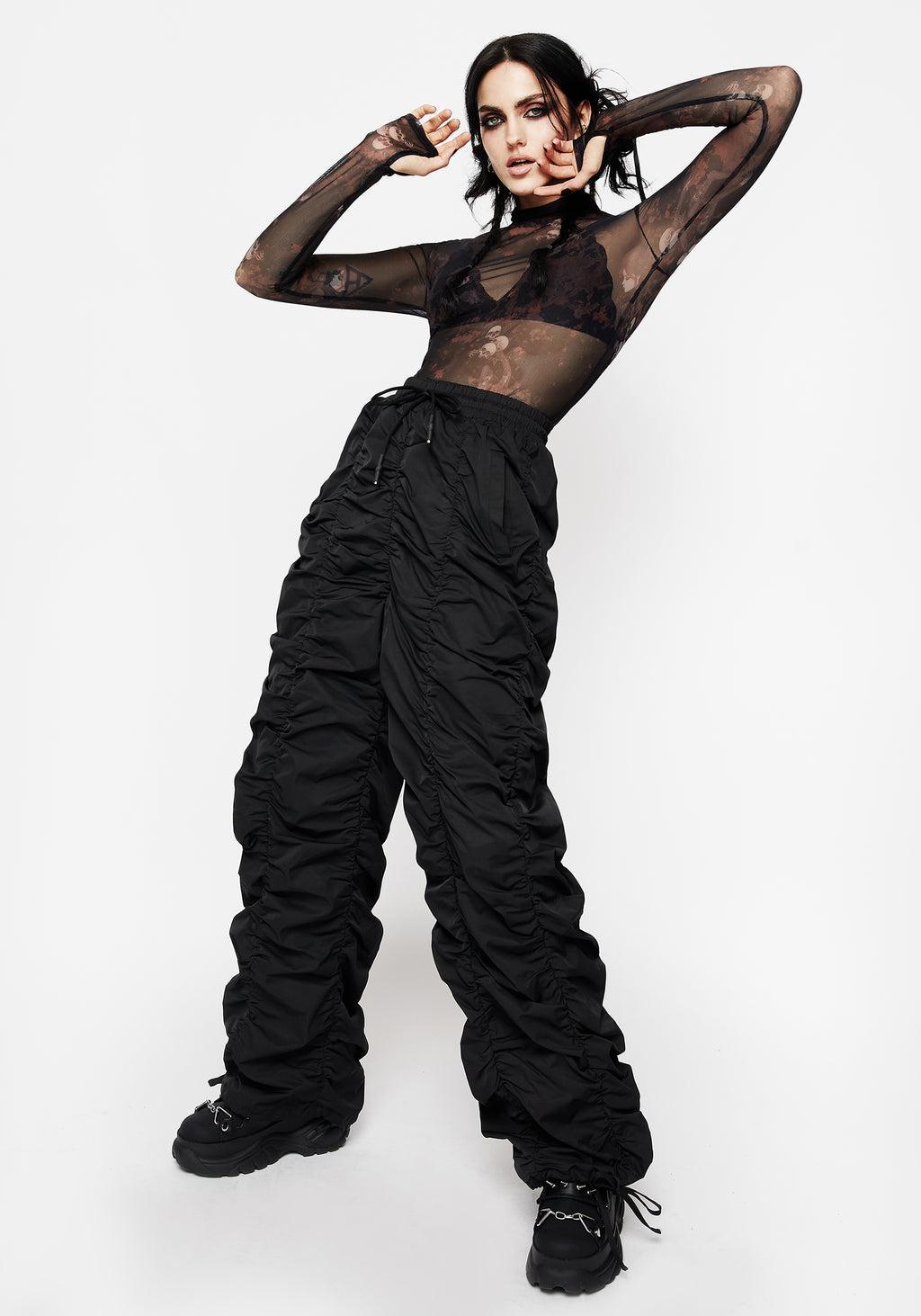 Underworld Printed Mesh High Neck Top Product Image