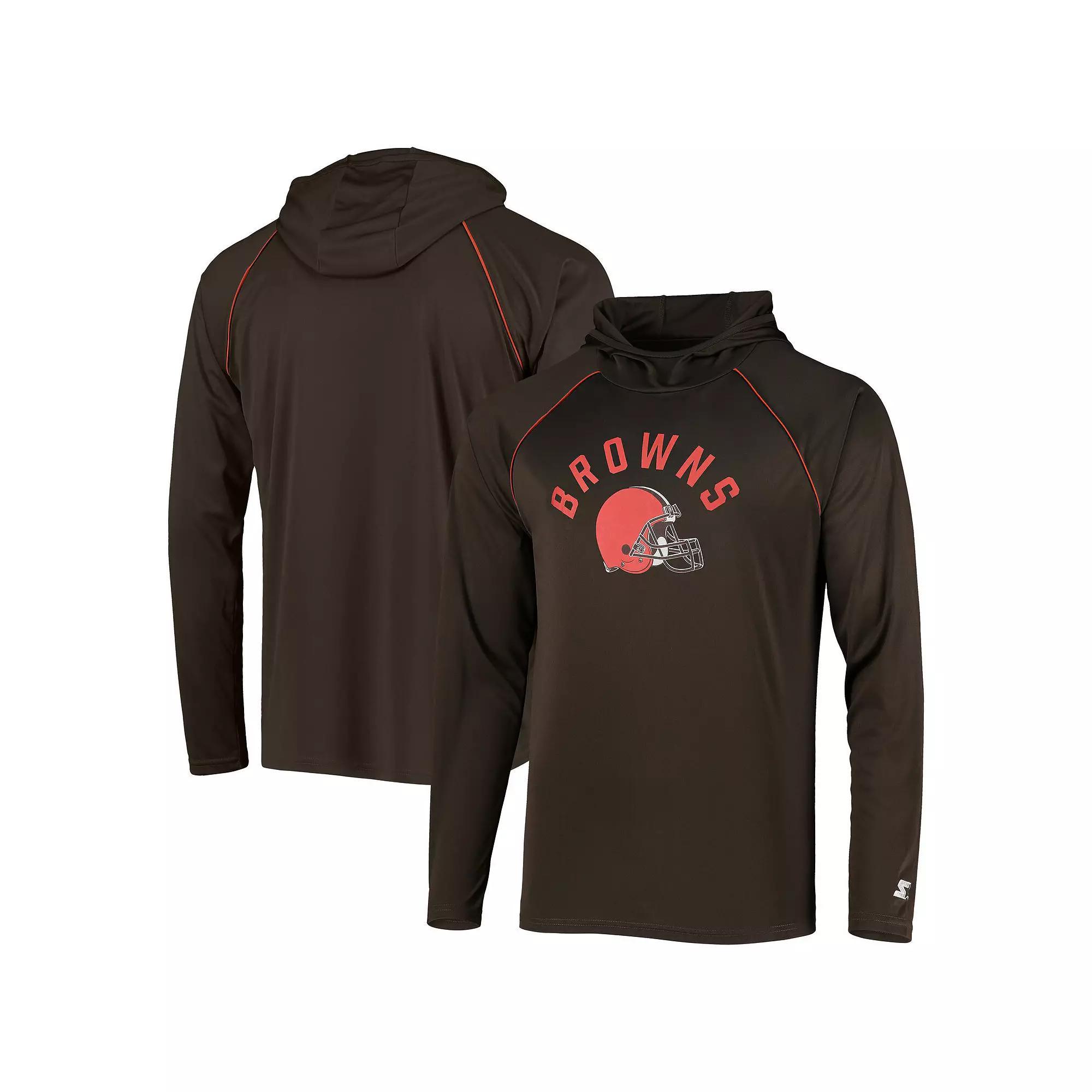 Mens Starter Cleveland s Raglan Long Sleeve Hoodie T-Shirt Product Image